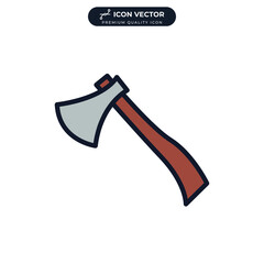 Axe icon symbol template for graphic and web design collection logo vector illustration