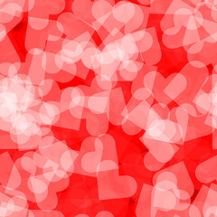 Heart seamless pattern. Background from love sign. Valentines day concept. Vector illustration for design, wrapping paper, promotion, banner.