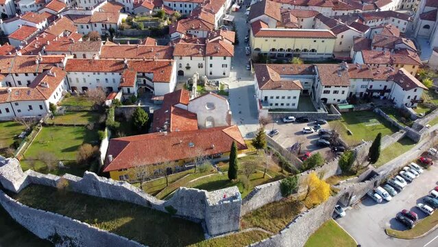 Ancient fortified village of Venzone. Rebuilt after the 1976 earthquake