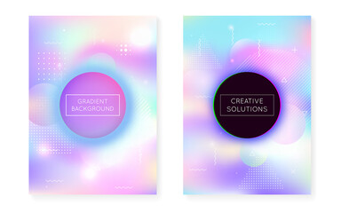 Liquid Presentation. Motion Dots. Violet Retro Pattern. Magic Vector. Tech Pearlescent Elements. Holographic Design. Abstract Fluid. Summer Flyer. Blue Liquid Presentation