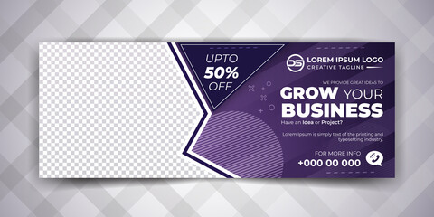 Corporate business social media cover and post ads design template