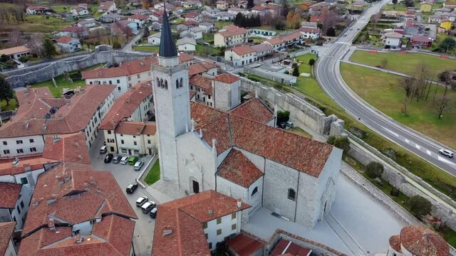 Ancient fortified village of Venzone. Rebuilt after the 1976 earthquake