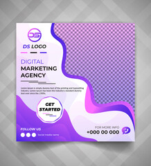 Social media and website post design for Digital marketing agency