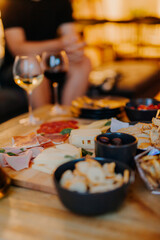 Table full of Tasty Salty Snacks