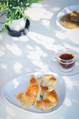 coffee and croissant