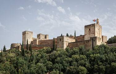 Fototapeta na wymiar Alhambra Castle, Granada, Spain