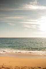 Ocean beach, cliffs in Portugal