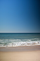 Ocean beach, cliffs in Portugal
