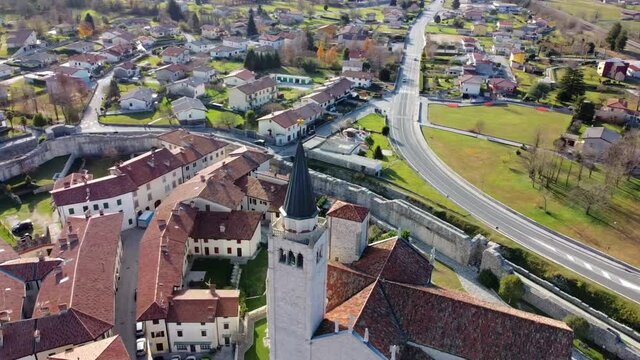 Ancient fortified village of Venzone. Rebuilt after the 1976 earthquake