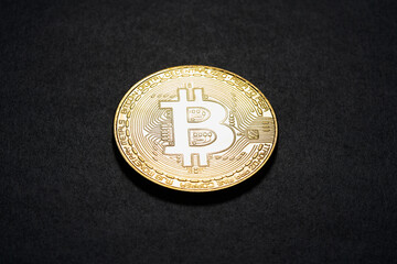 bitcoin on dark background