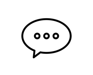 Chat icon. Voice speech bubble vector icon. Messages icon. Communicate symbol. Dialogue of people