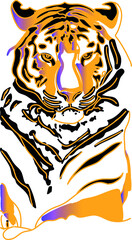 tiger head vector 2022