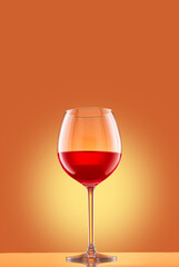 copa de vino rojo en primer plano
