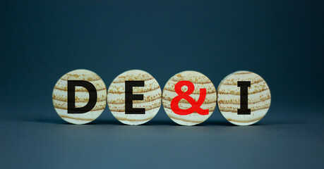 DEI, Diversity, equity and inclusion symbol. Concept words DEI, diversity, equity and inclusion on...