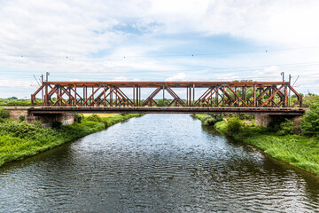 Eisenbahnbrücke über den Wesel-Datteln Kanal bei Wesel