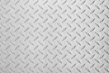 silver metal texture with diamond pattern. light iron plate, steel background