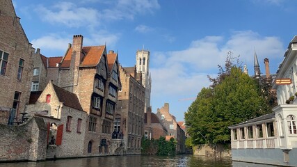 Naklejka premium Brujas Landscape Belgium Culture
