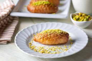 Turkish traditional sherbet dessert; kalburabasti