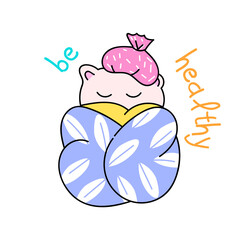 Cute unicorn concept