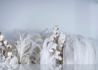 white flower background decor