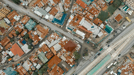 Aerial view of the industrial area in Dar es Salaam