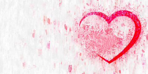 Fondo para publicación para San Valentín