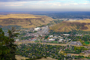 View of Golden Colorado from Lookout Mountain