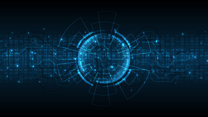 Technology background Hi-tech communication concept innovation abstract background vector illustration