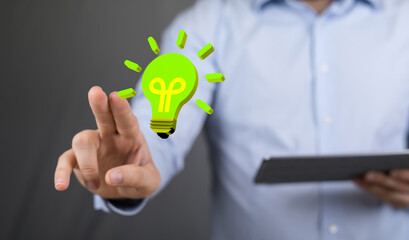 Concept creative idea and innovation.