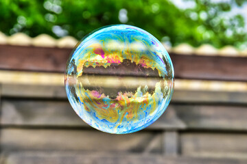 Seifenblase, Spiegelung, Bubble, 