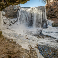 Vermillion Falls in Winter