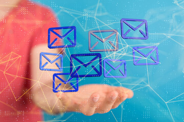 mail communication support contact concept service