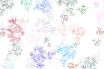 カラフルな花柄