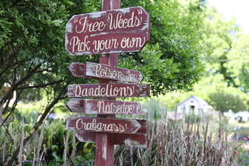 garden sign