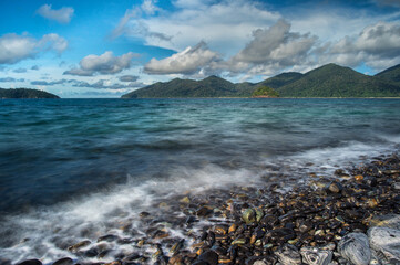 waves on the island Thailand