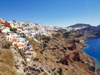 Fototapeta na wymiar Santorini cliff