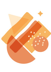 Modern minimalist abstract aesthetic boho poster illustrations. Bohemian style wall decor. Contemporary artistic posters. Trendy mid century art, boho home decor, wall art.