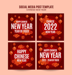 Square chinese new year 2022 web banner template
