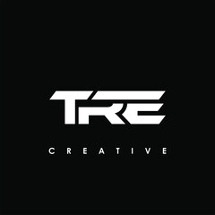 TRE Letter Initial Logo Design Template Vector Illustration - obrazy, fototapety, plakaty