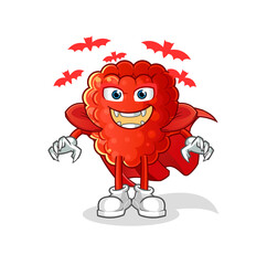 raspberry Dracula illustration. character vector