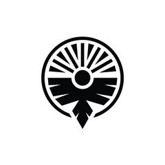 flying wing in the circle shape 