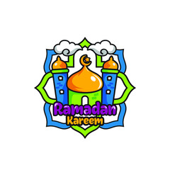 Ramadan cartoon logo 