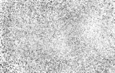 Grunge black and white pattern. Monochrome particles abstract texture. Background of cracks, scuffs, chips, stains, ink spots, lines. Dark design background surface.
