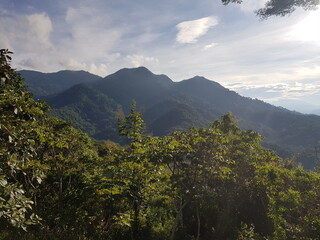 View of La Cangreja Hill at Parque Nacional La Cangreja in Costa Rica