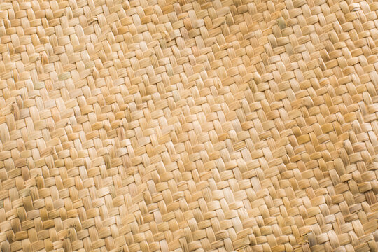 straw texture background / bamboo fabric pattern