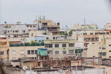 buildings in the Copacabana neighborhood in Rio de Janeiro.