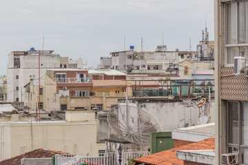 buildings in the Copacabana neighborhood in Rio de Janeiro.
