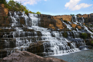 Obraz premium The View Around Datanla Waterfall in Da Lat Vietnam.