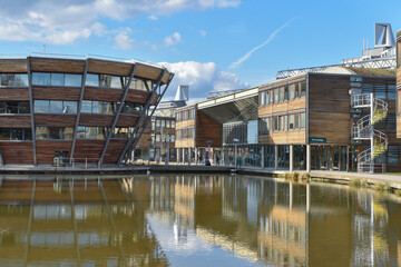Nottingham, England - January 22, 2022: Jubilee Campus is a modern campus which is part of The...