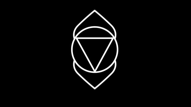 Ajna line icon on the Alpha Channel